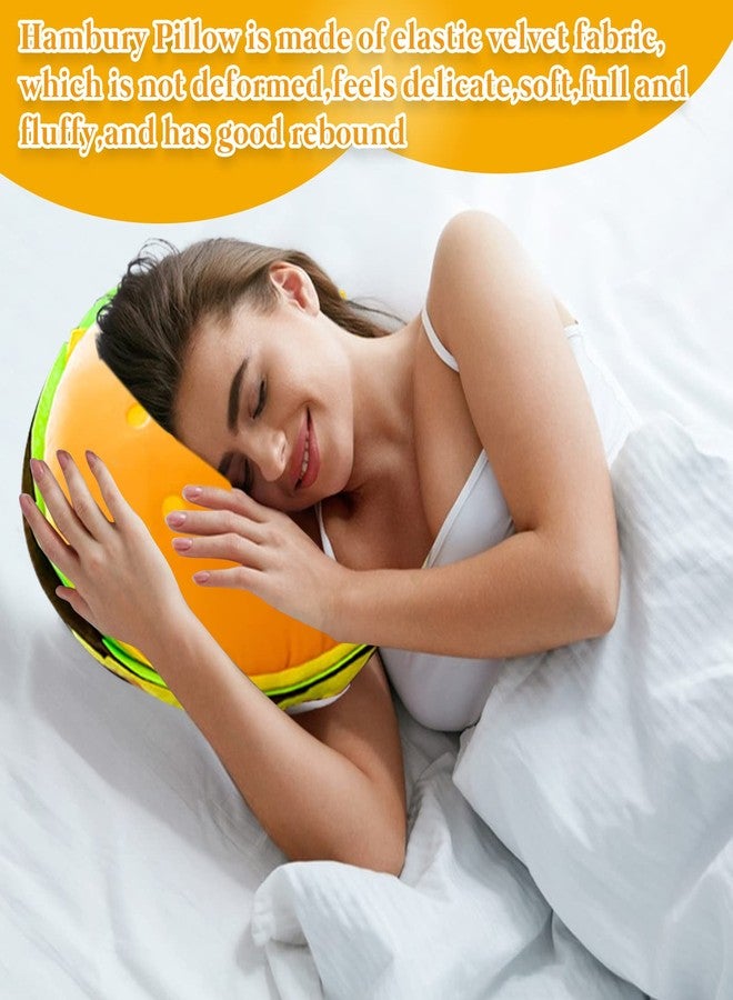 CHELEI2019 15.7" Hamburger Plush Cheeseburger Pillow Stuffed Food Cushion Toy,Gifts for Kids - Image 5